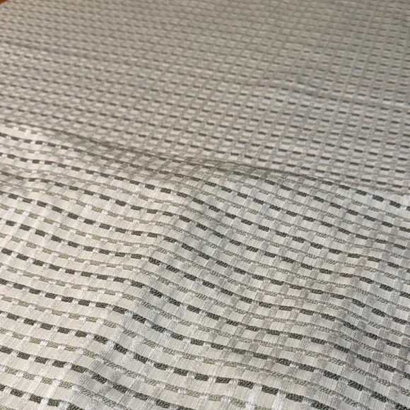 Checkered Upholstery Fabric in Sage Green and White - Picture 4 of 4